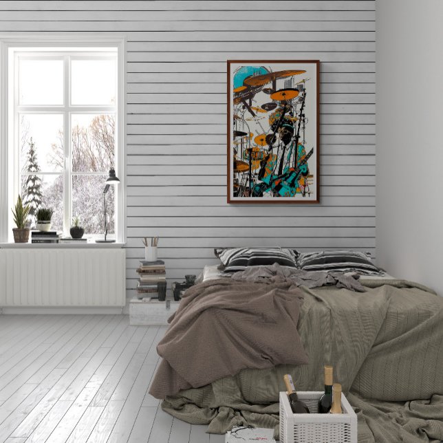 New Orleans Jazz Abstrakte Kunst Poster (Von Creator hochgeladen)