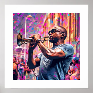 New Orleans Jazz | Brass Musician Poster