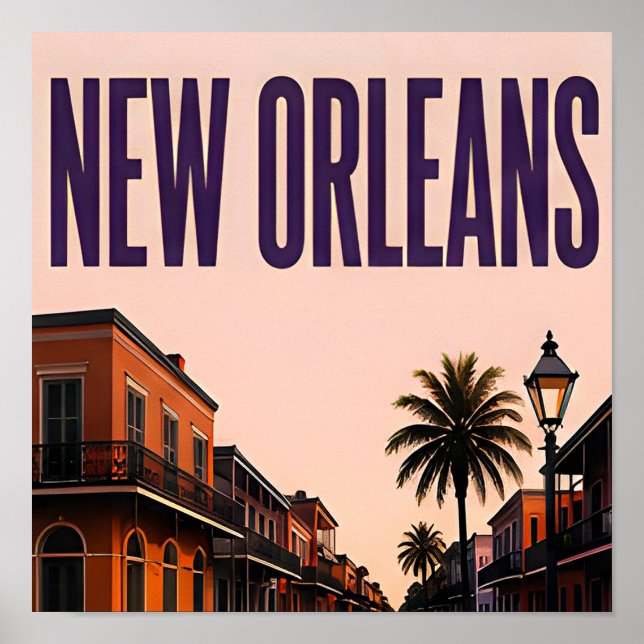 New Orleans Jazz Heritage Reise Poster (Vorne)