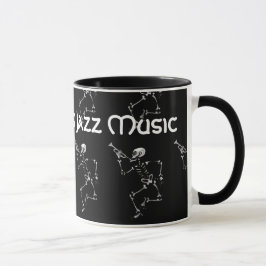 New Orleans Jazz Music 2017 Skelett Tasse