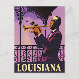 🎷 New Orleans Jazz Nacht Erinnerungen Postkarte