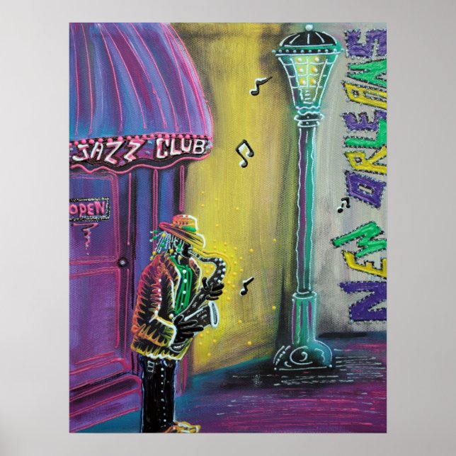 New Orleans Jazz Poster (Vorne)