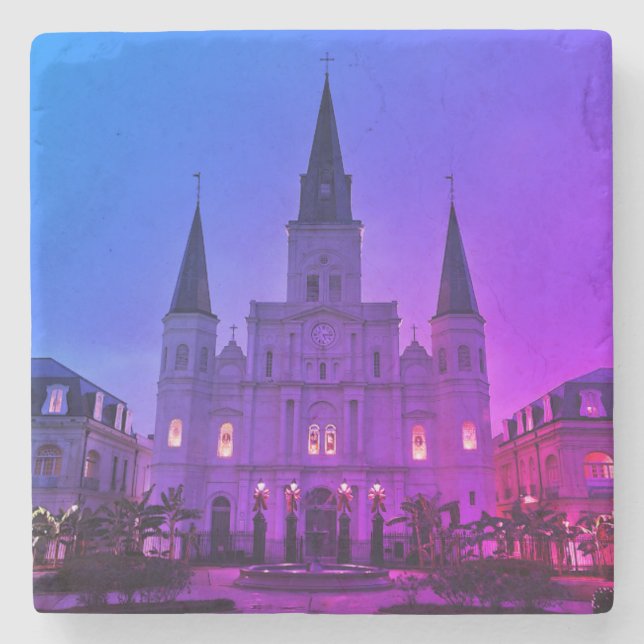 New Orleans, Kathedrale Basilica, Jackson Square Steinuntersetzer (Vorderseite)