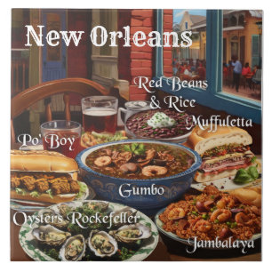 New Orleans Küche Essen und Gerichte Küche Fliese