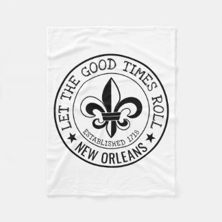 New Orleans Lass Die Guten Zeiten Rollen Fleur De  Fleecedecke