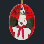 New Orleans Little Snowman Keramik Ornament<br><div class="desc">New Orleans Little Snowman</div>