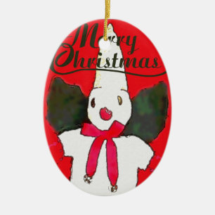 New Orleans Little Snowman Keramik Ornament