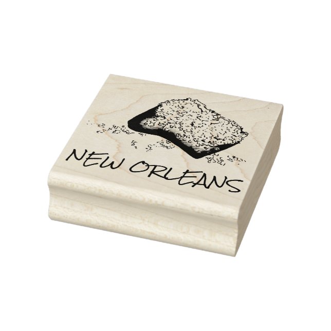 New Orleans Louisiana Beignet Patisserie Feinschme Gummistempel (Stempel)