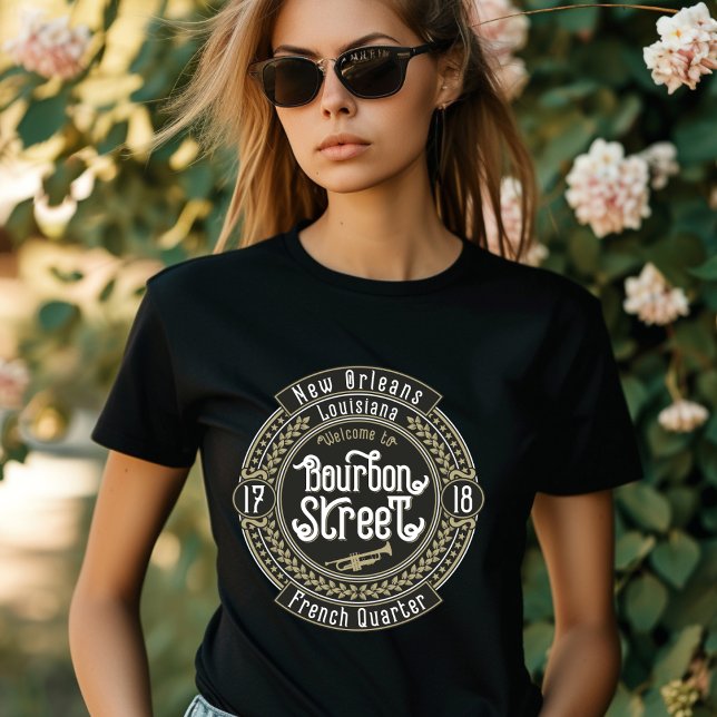 New Orleans Louisiana Bourbon Street FrenchQuarter T-Shirt (Von Creator hochgeladen)