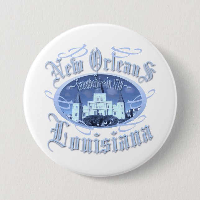 New Orleans Louisiana Button (Vorderseite)