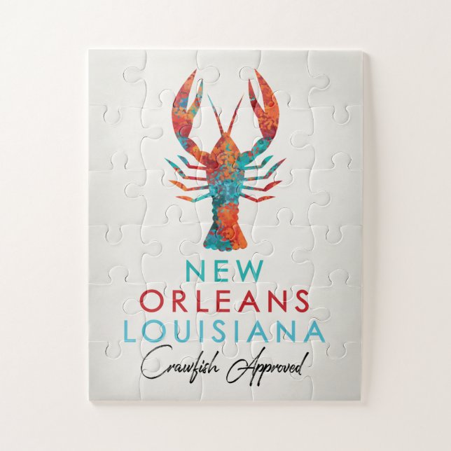New Orleans Louisiana Crawfish Bright Puzzle (Vertikal)