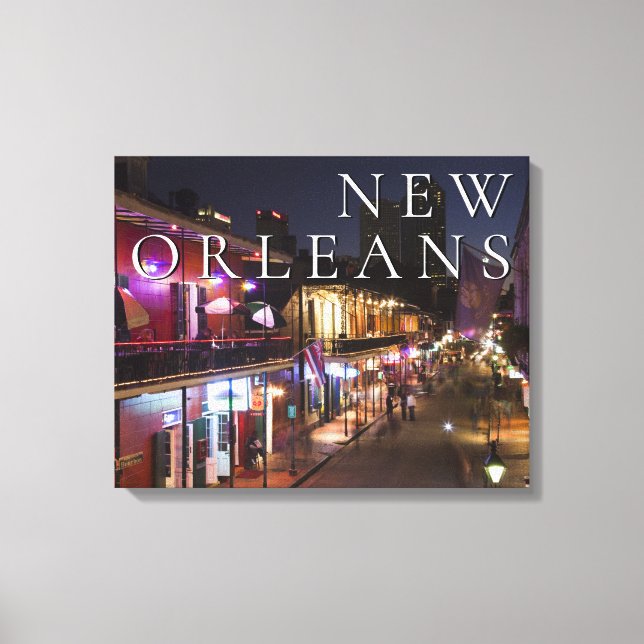 New Orleans, Louisiana | Das französische Viertel Leinwanddruck (Vorderseite)