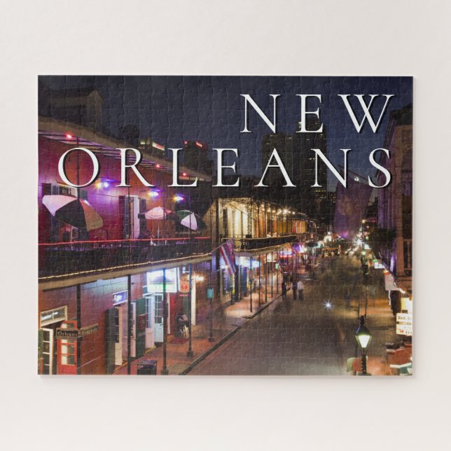 New Orleans, Louisiana | Das französische Viertel Puzzle (Horizontal)