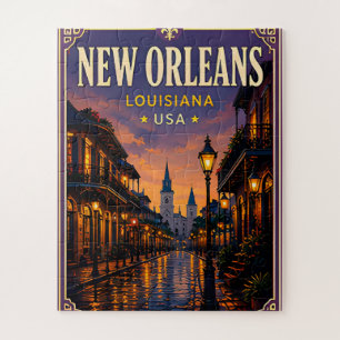 🎷 New Orleans Louisiana French Quarter Puzzle