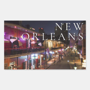 New Orleans, Louisiana French Quarter Rechteckiger Aufkleber