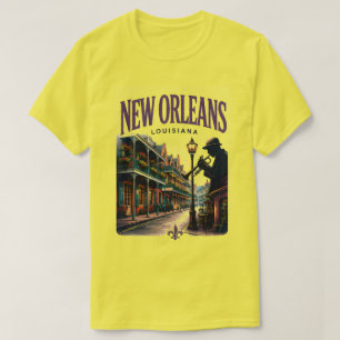New Orleans Louisiana French Quarter Reiseziel T-Shirt