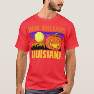 New Orleans Louisiana Happy Halloween Party Lokale T-Shirt