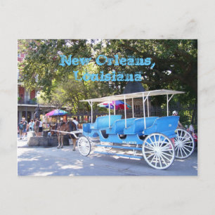 New Orleans, Louisiana Haus & Kutsche Postkarte
