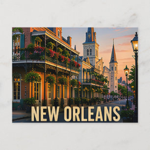 New Orleans Louisiana Historisches Reisegeschenk Postkarte