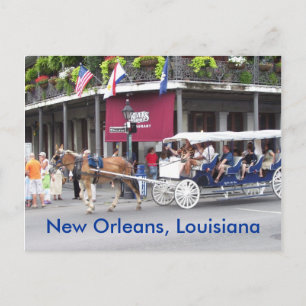 New Orleans, Louisiana House & Carriage Postkarte