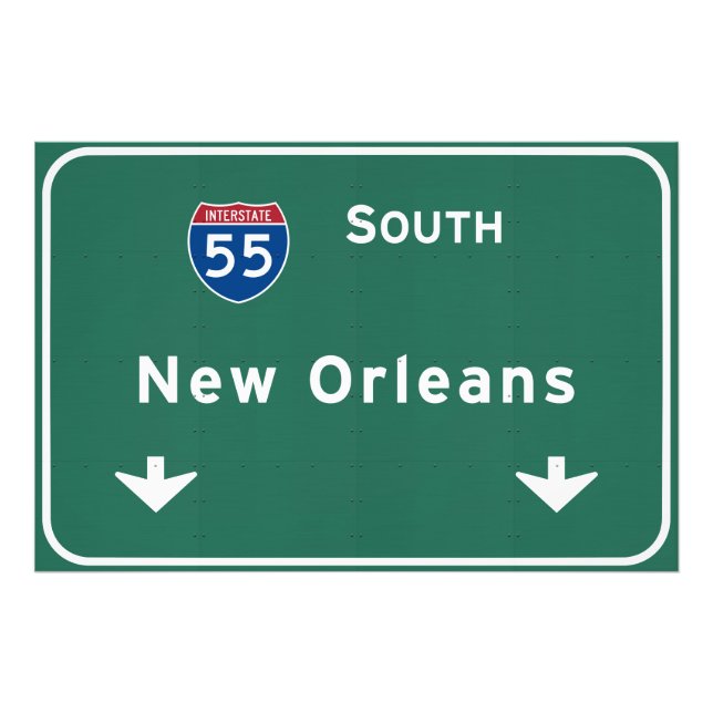 New Orleans Louisiana Interstate Highway Freeway : Fotodruck (Vorne)