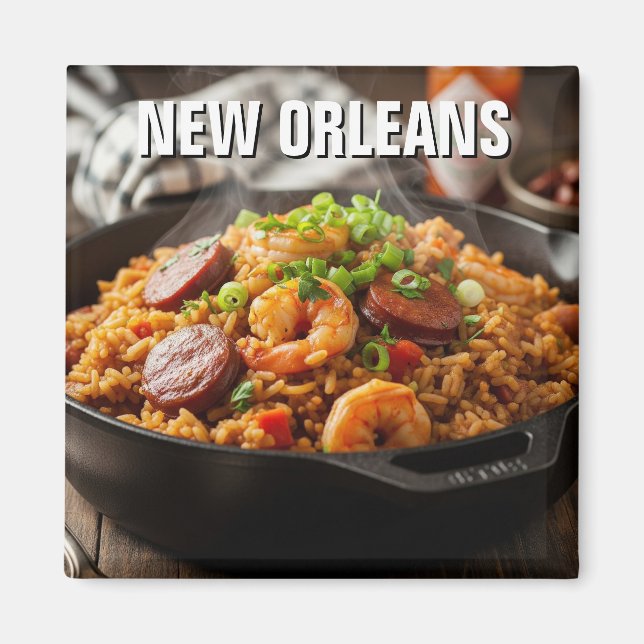 New Orleans Louisiana Jambalaya Magnet (Vorne)