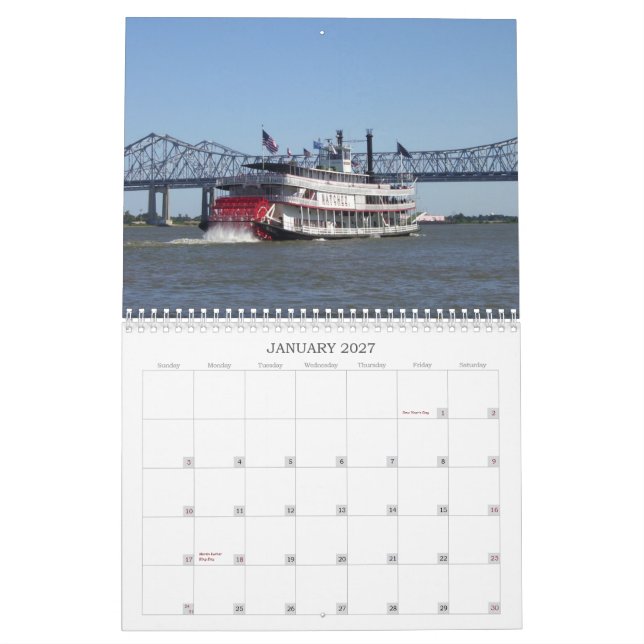 NEW ORLEANS, LOUISIANA KALENDER (Jan 2027)
