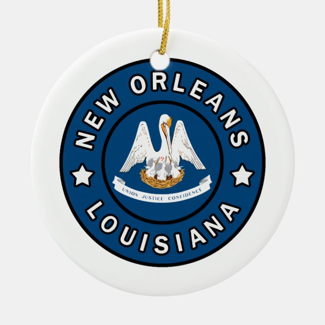 New Orleans Louisiana Keramik Ornament (Vorne)