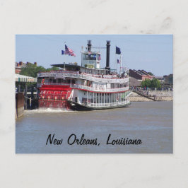 New Orleans Louisiana Mississippi River Boat Postkarte