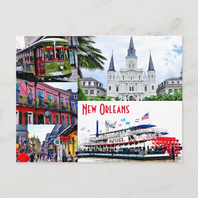 New Orleans, Louisiana Postkarte (Vorderseite)
