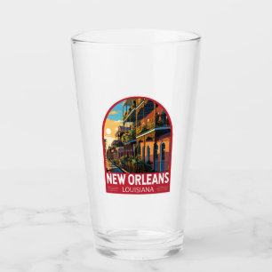 New Orleans Louisiana Reise Kunst Vintage Glas