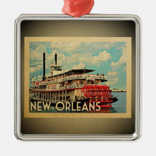 New Orleans Louisiana Silbernes Ornament