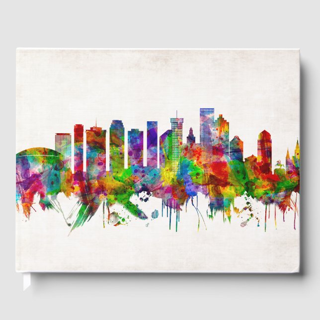 New Orleans Louisiana Skyline Gästebuch (Vorderseite)