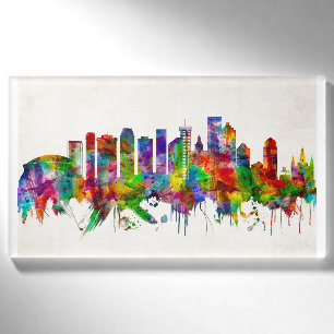 New Orleans Louisiana Skyline Namenschild