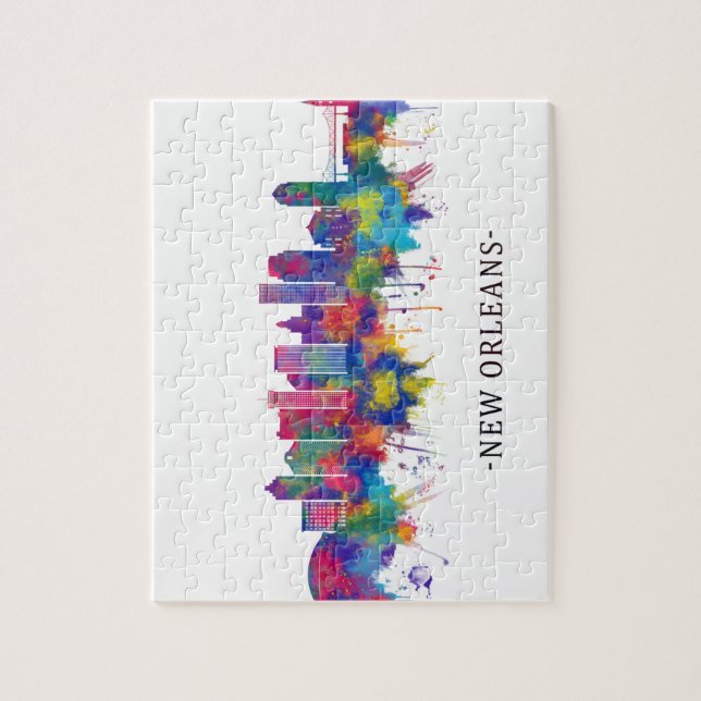 New Orleans Louisiana Skyline Puzzle (Vertikal)