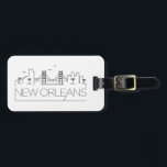 New Orleans, Louisiana Stilisierte Skyline  Gepäckanhänger<br><div class="desc">Ein einzigartiges Gepäckanhänger,  das die schöne Stadt New Orleans,  Louisiana,  darstellt.  Dieses Tag zeigt eine stilisierte Abbildung der einzigartigen Skyline der Stadt mit ihrem Namen darunter.</div>