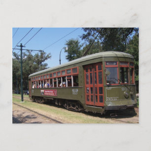New Orleans, Louisiana Streetcar Postkarte