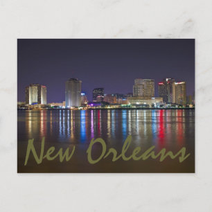 New Orleans, Louisiana / The Big Easy in der Nacht Postkarte