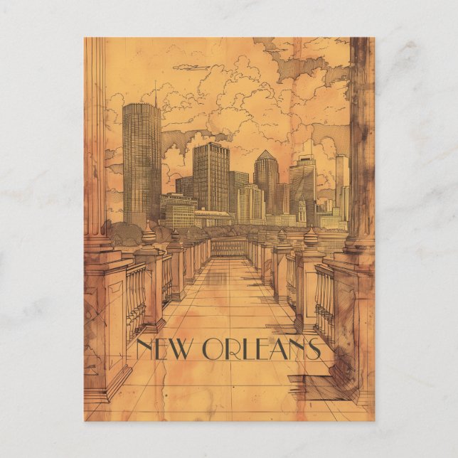New Orleans Louisiana Travel Postkarte (Vorderseite)