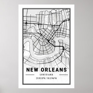 New Orleans Louisiana USA Cities Travel Poster