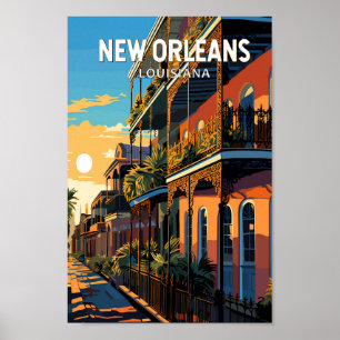 New Orleans Louisiana Vintag Poster