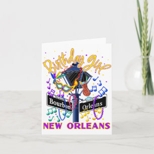 New Orleans Mädchen Geburtstag French Quarter Mädc Karte