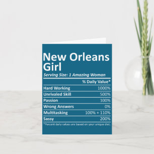 New Orleans Mädchen La Louisiana Lustige Stadt Hei Karte