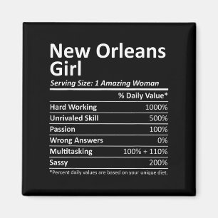 New Orleans Mädchen La Louisiana Lustige Stadt Hei Magnet