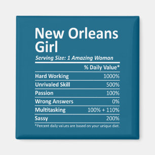 New Orleans Mädchen La Louisiana Lustige Stadt Hei Magnet