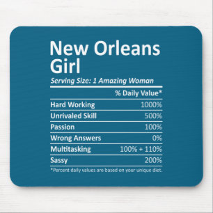 New Orleans Mädchen La Louisiana Lustige Stadt Hei Mousepad
