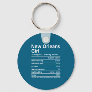 New Orleans Mädchen La Louisiana Lustige Stadt Hei Schlüsselanhänger