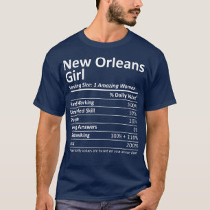 NEW ORLEANS MÄDCHEN LA LOUISIANA Lustige Stadt Hei T-Shirt