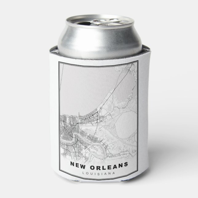 New Orleans Map Dosenkühler (Kanne Vorderseite)