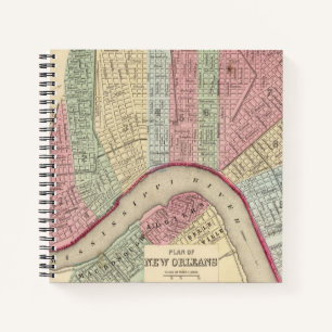 New Orleans Map von Mitchell Notizbuch